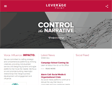 Tablet Screenshot of leveragepointinc.com